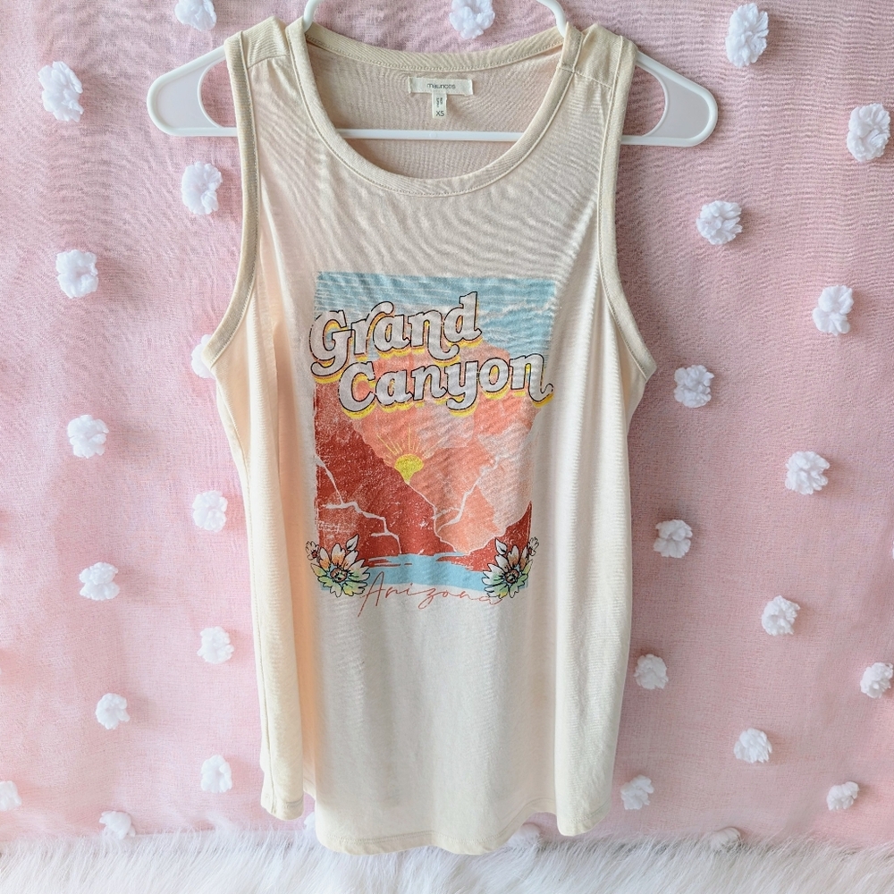 Maurices, Grand Canyon, Arizona, Tank Top, Cream Orange, Women's, X-Small